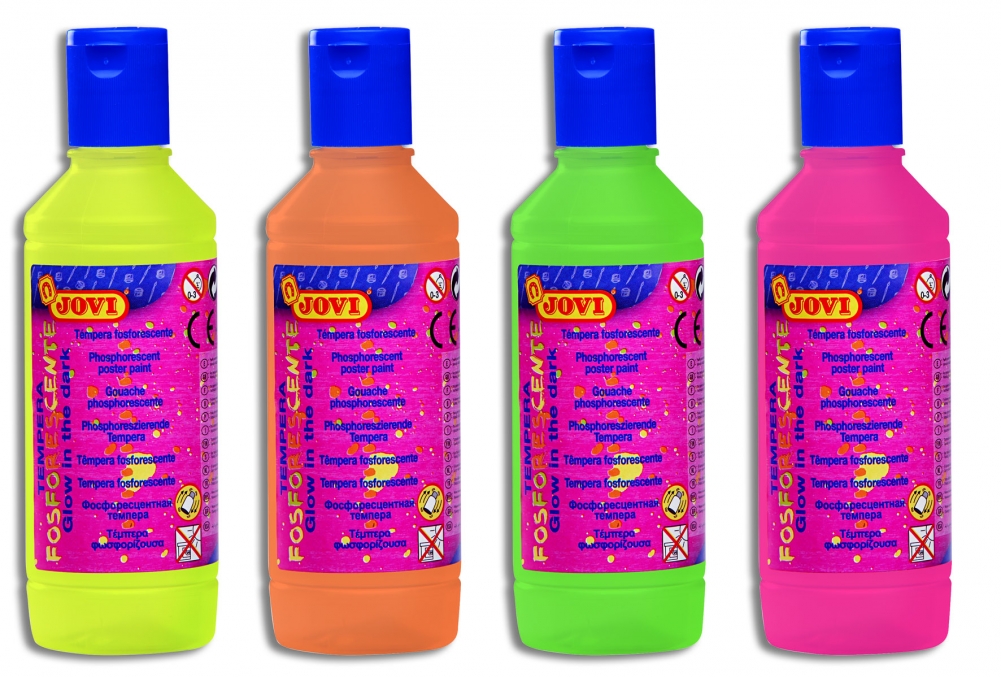 Temperové farby - neón, 250ml