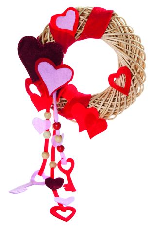 Filc - 10 listov - 20x30 cm, farba: červená