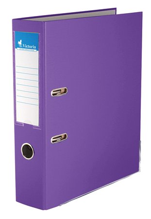 Pákový šanón s ochranným kovaním, 75 mm, A4, VICTORIA "Basic"