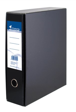 Pákový šanón s obalom, 75 mm, A4, kartón, VICTORIA