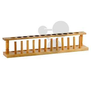 Drevený stojan na skúmavky pre 12 skúmaviek